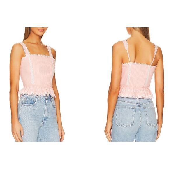 LoveShackFancy Skipper bustier bubble bath pink